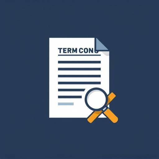 Icono de un documento legal representando los t&eacute;rminos y condiciones